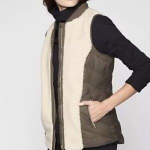 Athleta Sherpa Vest with Down